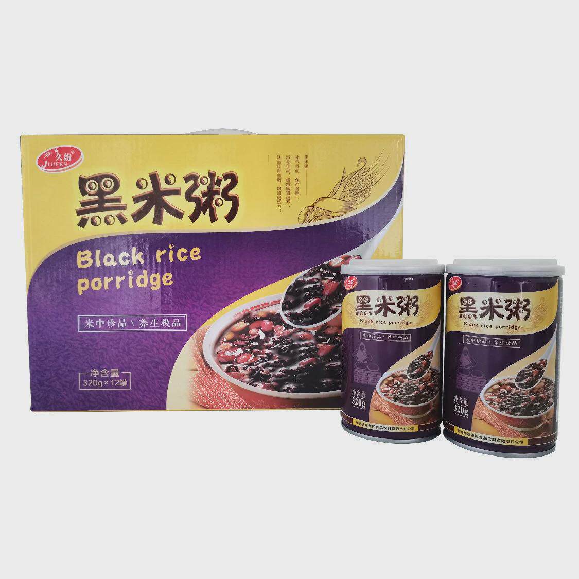 久纷桂圆莲子/黑米/阿胶八宝粥早餐速食粥罐装送礼礼盒一整箱批发