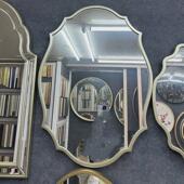 饰镜卫生间浴室镜子挂墙 复古妆台化妆镜轻奢梳妆镜壁挂装 法式 美式