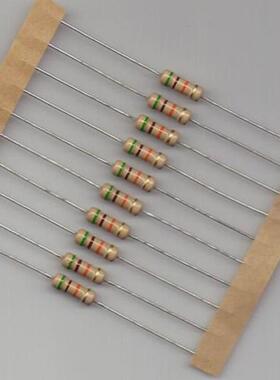 直供厂家大功率圆柱形碳膜电阻1/8w-3w精度±2%-±10%阻值0r-22m