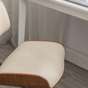 轻奢电脑椅家用实木小型卧室书房久坐转椅椅子座椅办公伊姆斯升降