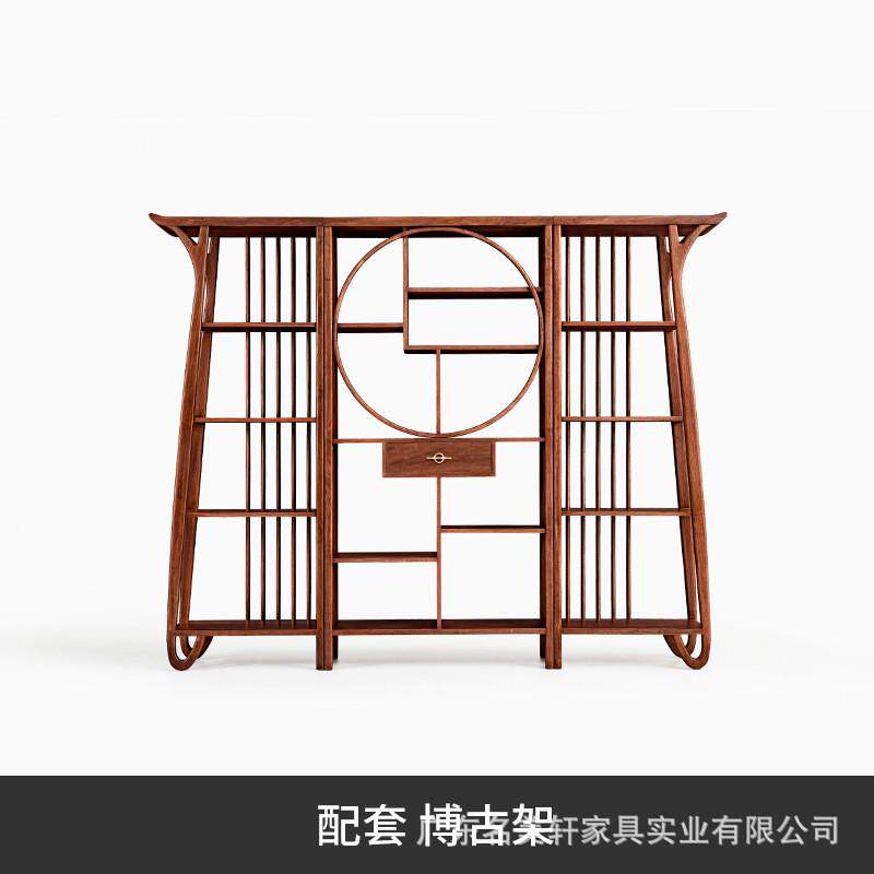 名美轩丨北美黑胡桃木简约禅意茶桌组合家用茶台实木新中式