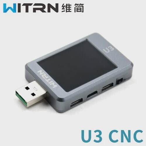 WITRN维简U3电流电压表USB测试仪QC5PD检测PPS快充协议纹波频谱