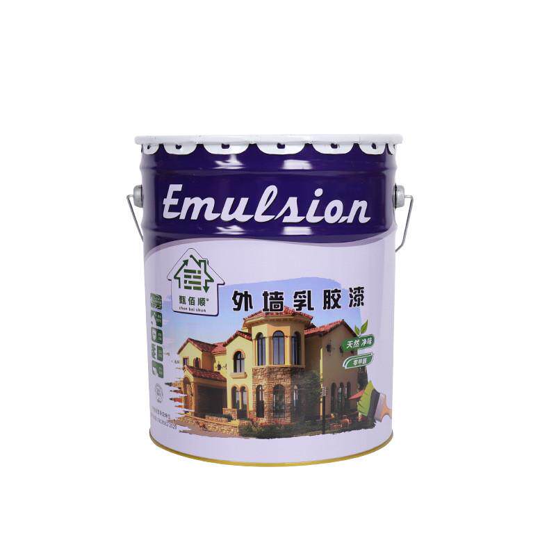 甄佰顺乳胶漆天然树脂建筑外墙粉刷易施工防水防霉水性油漆涂料