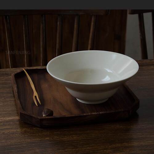 3n三分静草木灰碗大碗深釉中式复古餐具民宿盘子中式食器面碗瓷