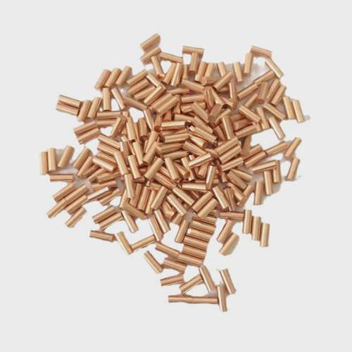 现货直销材棒錘模具放电实心圆柱T2紫铜棒加工折弯打孔攻牙