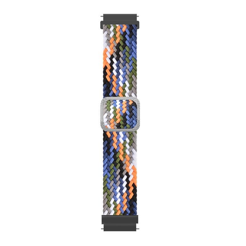 适用fitbit versa/versa2/versa3/sense编织尼龙弹力表带透气水洗