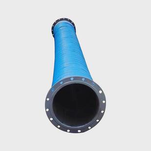 大口径4寸法兰式钢丝骨架缠绕胶管耐油耐高压抽沙排污钢丝液压管