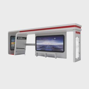智能公交站台候车亭公交车停靠站港湾式 公交候车亭乡村公交站牌