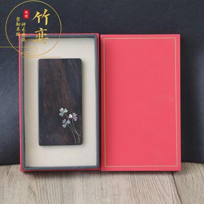 黑檀木随身携带香盒卧香盒家用香炉实木质茶道线香插熏香炉