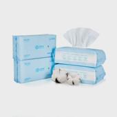 0wyv全心抽取式 棉柔巾加厚珍珠纹干湿两用洗脸巾一次性擦洗脸巾洁