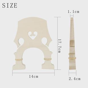 厂家直销低音提琴琴码枫木大提琴贝司琴脚琴桥马桥可调节琴码铜丝