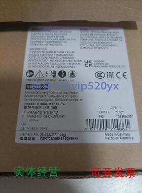 现货供应3RA6400-1DB42西门子控制与保护开关电器全新现货