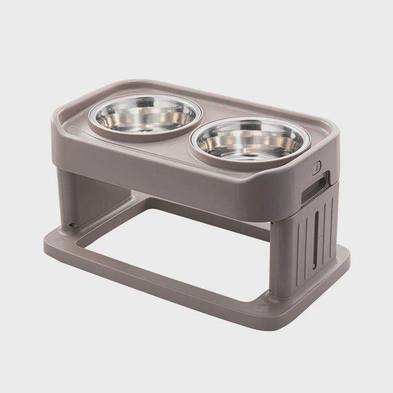 狗碗狗盆不锈钢高架碗猫碗宠物用品喂食器宠物不锈钢碗可调节