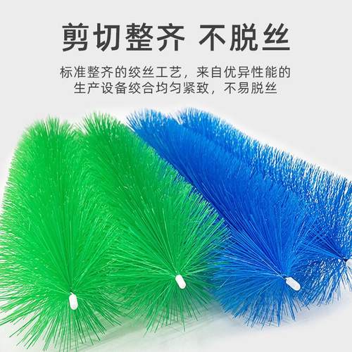 鱼池过滤毛刷滤材锦鲤鱼池过滤刷毛刷过滤304不锈钢毛刷养殖毛刷