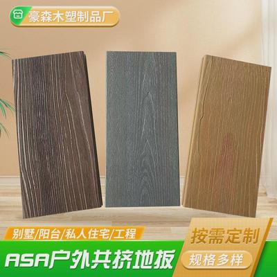 塑木地板阳台栈道地板木塑生态板地板木塑地板140*22圆孔出口wpc