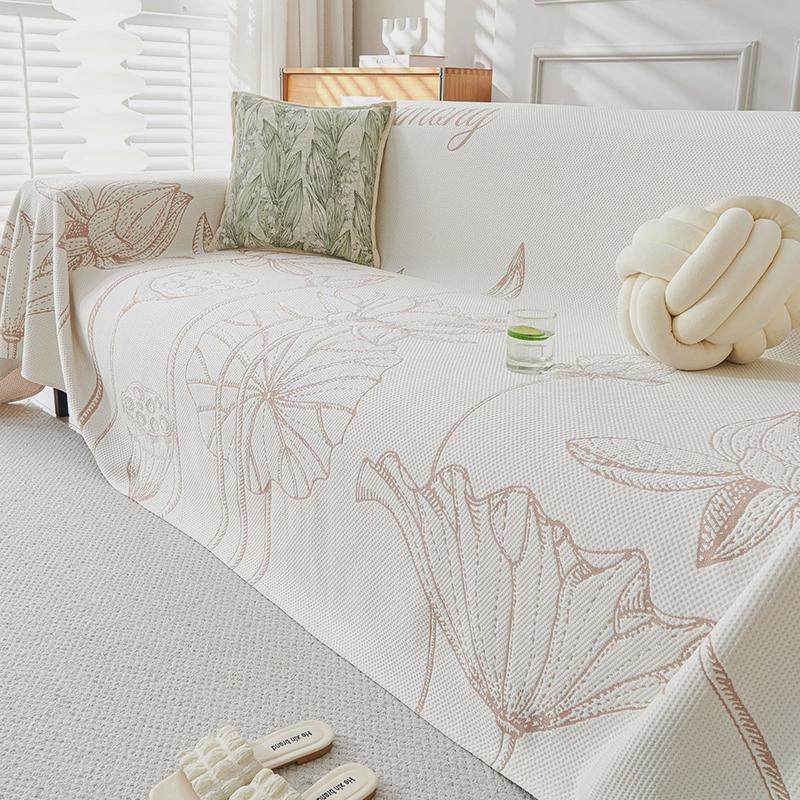 夏荷冰丝沙发巾夏季夏天冷感凉席坐垫盖布批发全包万能套罩一整张,居家布艺,沙发垫,淘宝优惠券,粉丝福利购,淘宝优惠卷