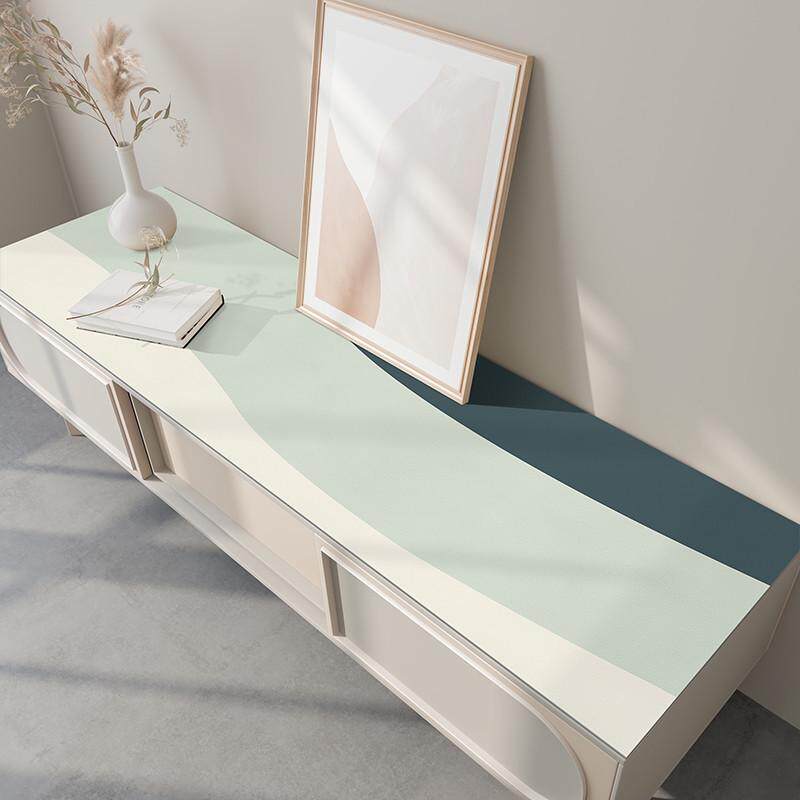 电视柜盖布垫子桌布轻奢现代防水防油鞋柜垫防烫皮革桌垫餐边柜