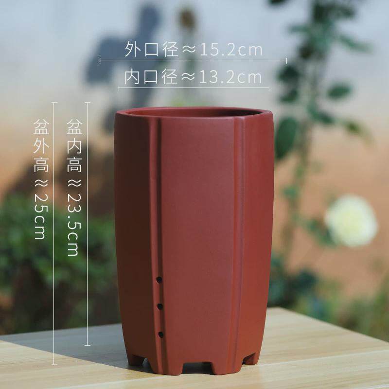 兰花盆君子兰花盆蝴蝶兰专用吊兰专用盆虎皮兰高端高档紫砂盆高级