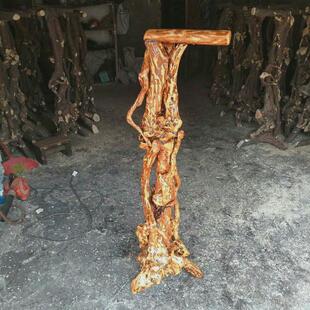 架孔雀标本架 鸟架 衣架 灯架杜鹃根雕木雕拼接花架摆件 创意盆景