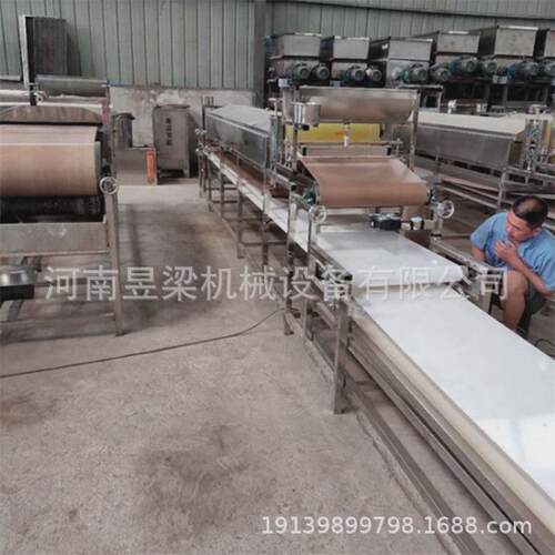 商用大型全自动凉皮粉皮生产线蒸气式凉皮粉皮苕皮方园一体凉皮机