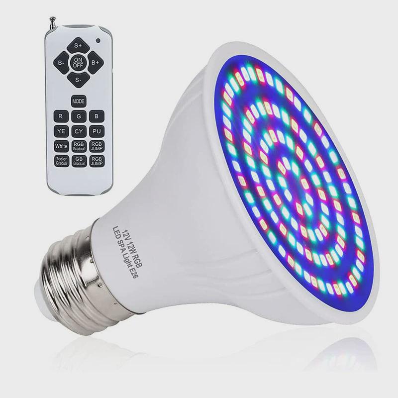 美规e26spa灯par56泳池池壁水下led遥控spa灯灯