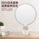 led化妆镜灯台带梳妆镜宿舍镂空美台式 补光三色圆形柱充电