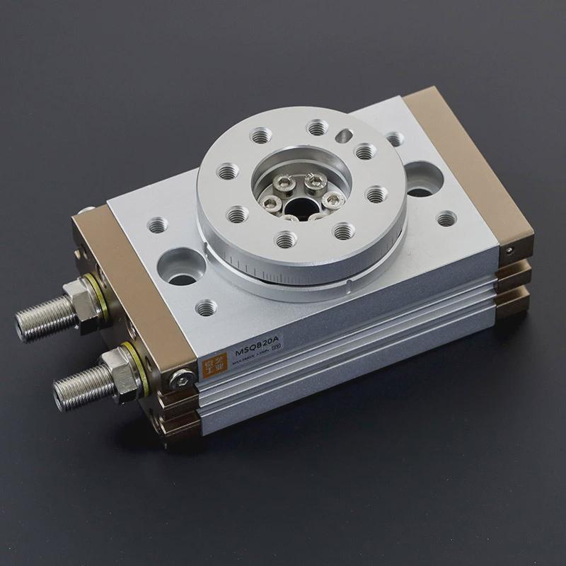 高精度旋转气缸180气动hrq/msqb10/20/30/50/70a/r度旋转气缸