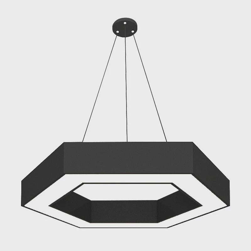 led商场圆形创意六边形健身房网咖办公室吊灯超市组合拼接造型灯