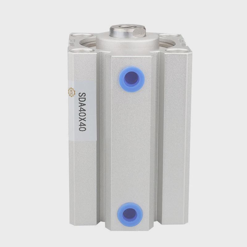 热销亚德客型薄型气缸SDA20X10X15X25X30X35X40X45X50X60X65X75X1