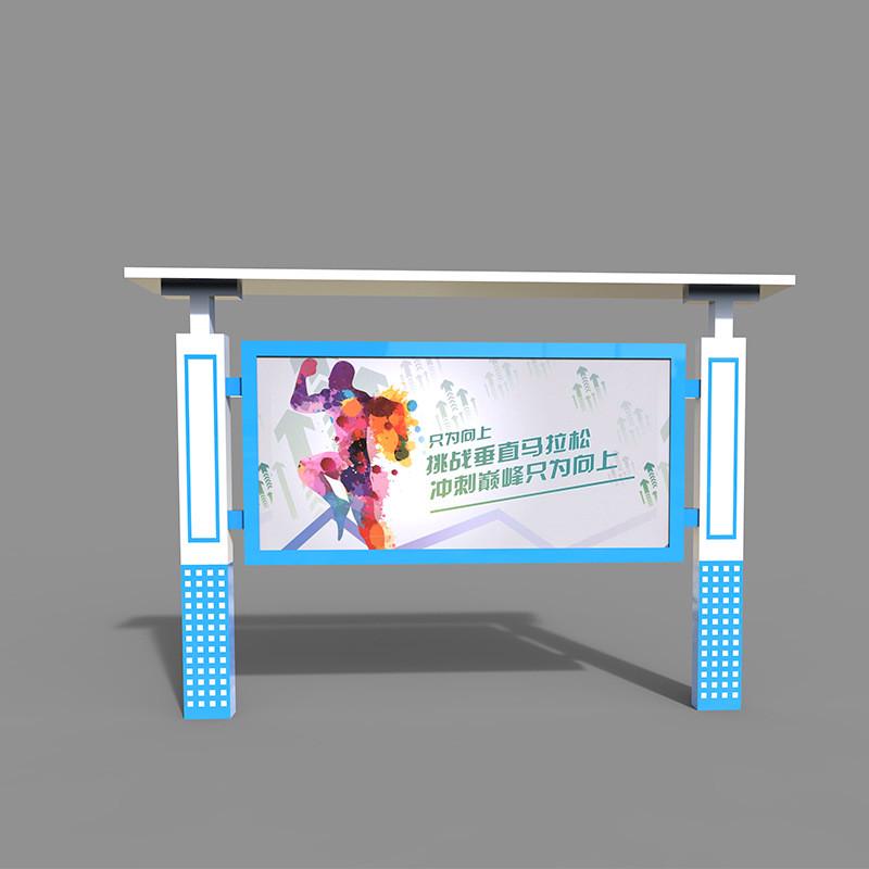 专业定制户外不锈钢宣传栏公告栏导向牌校园橱窗挂墙