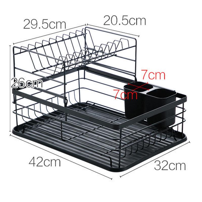 碗碟收纳架沥水碗架简约置物架子收纳架家用小型碗柜碗筷餐具厨房