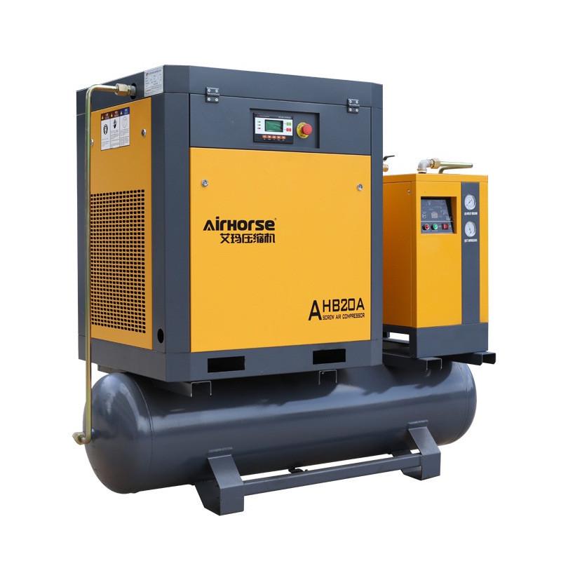 一体式空气压缩机永磁变频工业螺杆式空压机移动螺杆机直供厂家