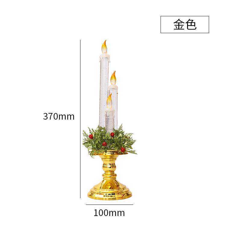美陈圣诞蜡烛圣诞节装饰品圣诞节酒店商场装饰 圣诞树装饰