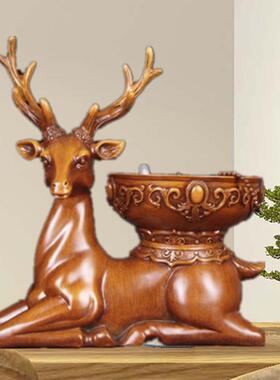 北欧鹿头对小鹿家居摆件创意玄关卧室客厅书房装饰开业办公礼品