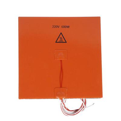 3d打印机配件200x200mm220v600w硅橡胶垫床硅胶加热热发热板
