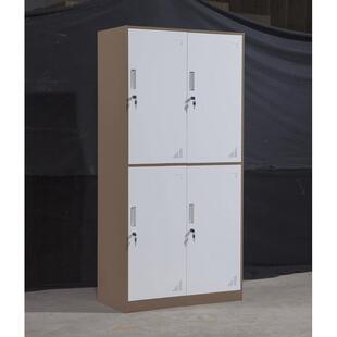 套色帅钢柜办公柜钢制更衣柜带锁储物柜员工宿舍衣柜新窄边柜