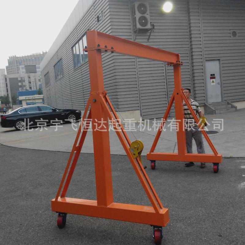 起重龙门架龙门吊升降可调龙门架1吨行吊架绞盘升降机起重机吊