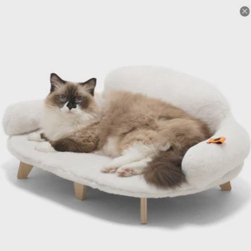 喵乎汪也木质宠物床可拆洗狗窝冬季四季通用网红猫窝猫床工厂直销