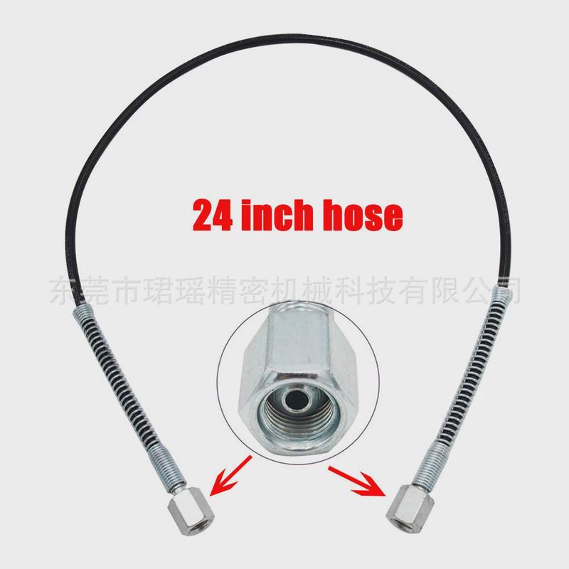 供应24英寸(60cm)充气管带保护弹簧dn3软管1/8bsp螺纹