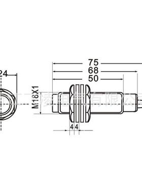 直流凌e18-ds30pa圆柱形光电开关漫反射飞三线e18-ds200pa远距离