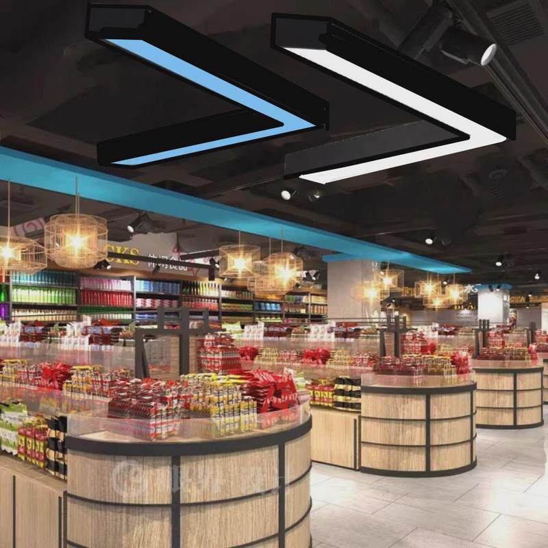 箭头造型灯形led创意健身房店铺商场v吊灯工业风商用吊线灯