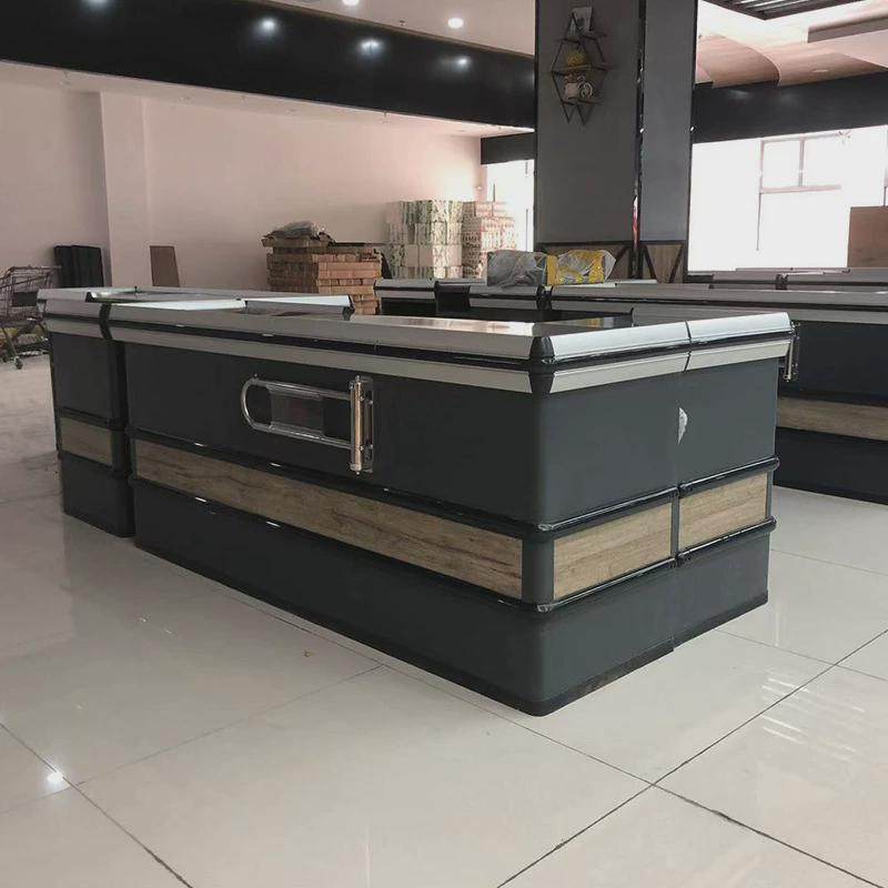 超市便利店收银台吧台卖场收银柜小型柜台钢木多功能钢平面收款柜,商业/办公家具,超市货架,淘宝优惠券,粉丝福利购,淘宝优惠卷