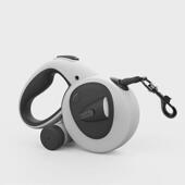 宠物自动伸缩牵引绳LED牵引绳带垃圾袋牵引器反光遛狗绳狗绳子