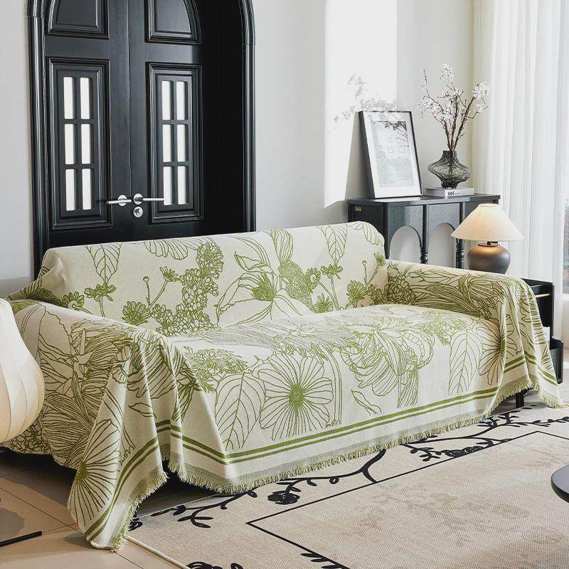 新款雪尼尔盖毯沙发巾四季通用沙发盖布一片式沙发丛林沙发套罩,居家布艺,沙发垫,淘宝优惠券,粉丝福利购,淘宝优惠卷