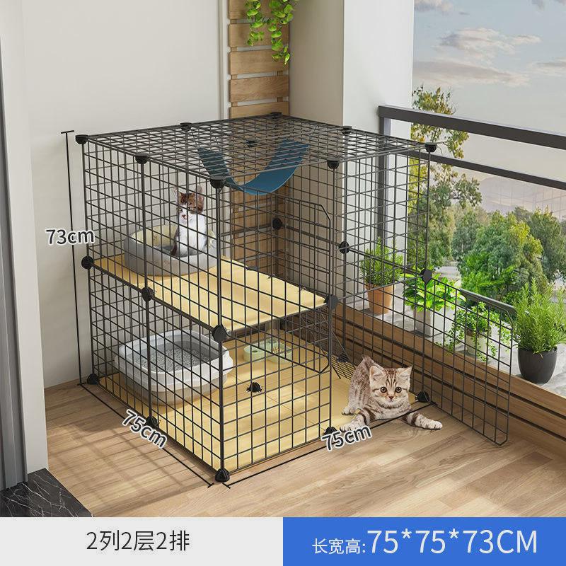 猫笼子家用别墅超大自由空间室内带厕所小型猫舍猫屋双层猫咪猫舍