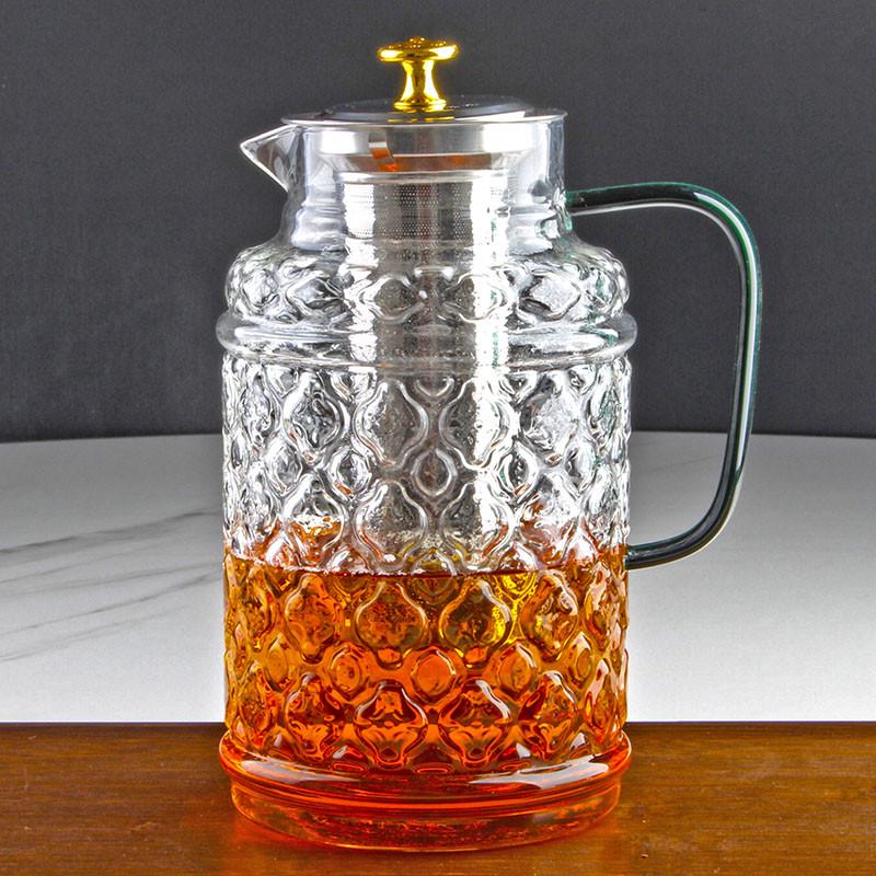 加厚304不锈钢茶壶泡花茶水壶带滤网酒店餐厅饭店用电陶炉煮茶壶