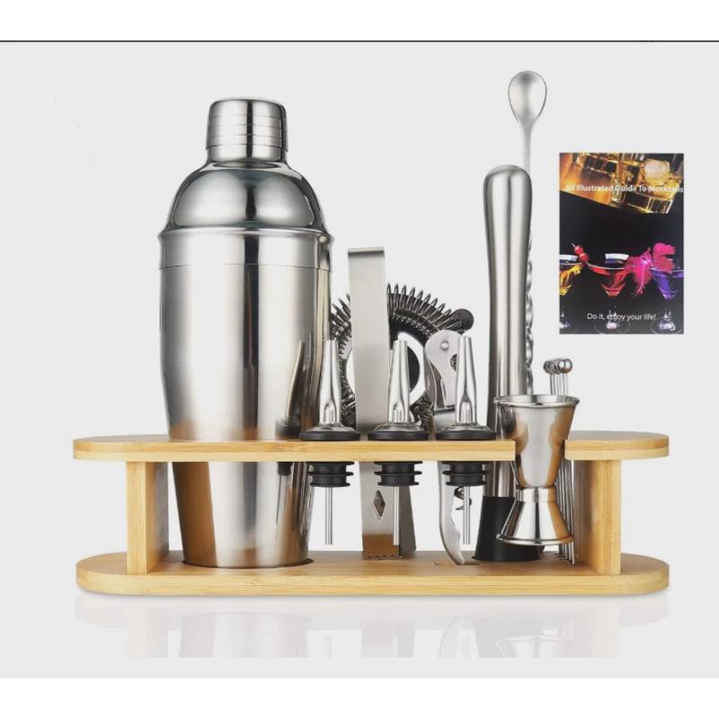 件套不锈钢酒吧工具套装750调酒器壶摇摇杯16供应量杯