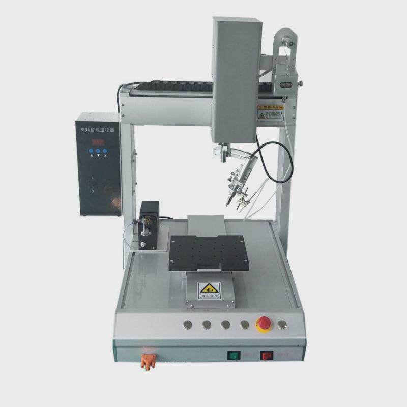 焊锡机自动焊锡机双头双工位全自动焊锡机器人桌面式非标焊锡机