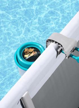 游泳池清洁过滤设备水面撇渣挂壁式58233池面清洁器蚊虫漂浮树叶