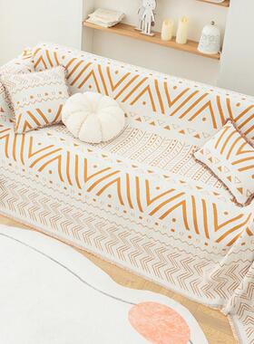 21n21n兔年红色新年喜庆婚庆沙发套罩四季盖全包新款毯子沙发盖布